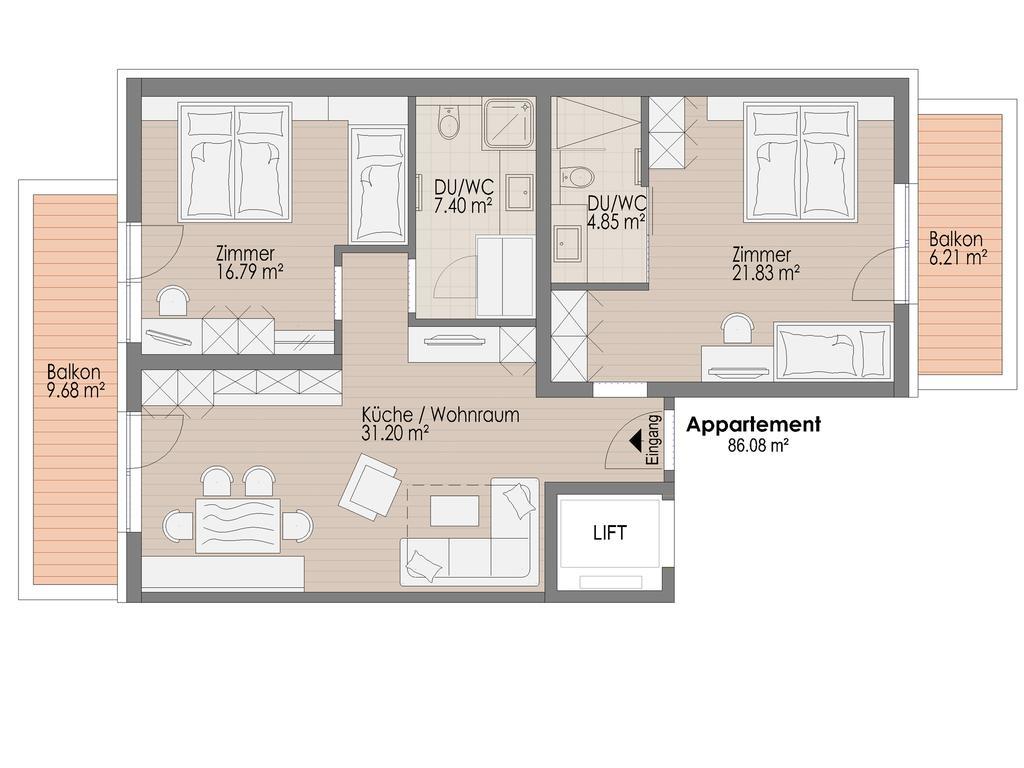 Lux Appartements ايشجل الغرفة الصورة