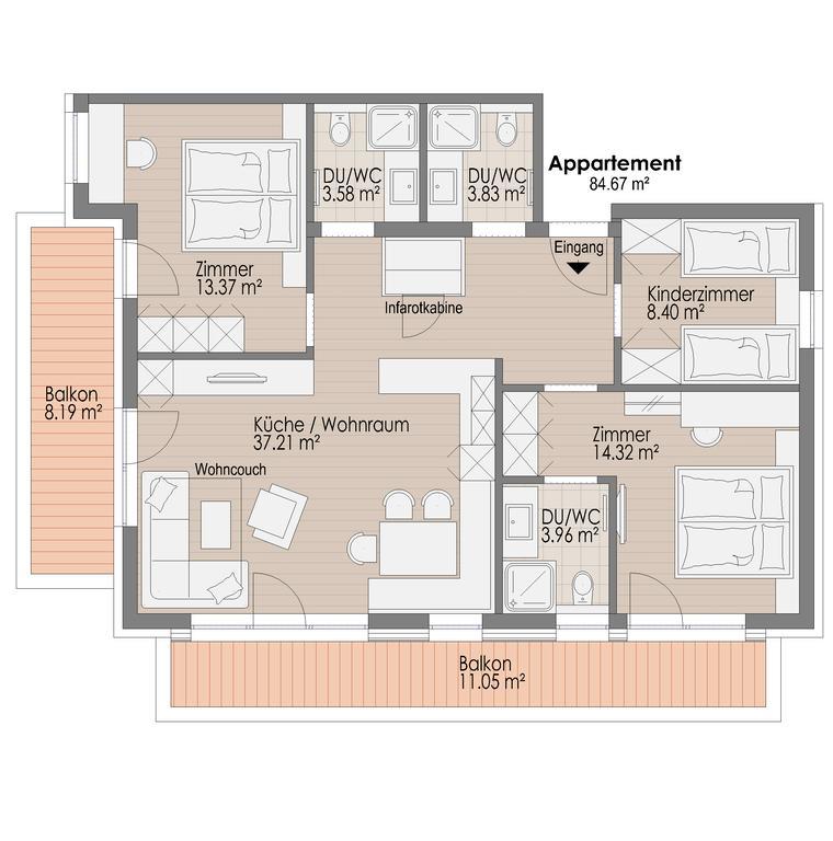 Lux Appartements ايشجل الغرفة الصورة